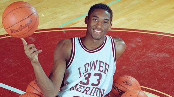 Lower Merion High School senior Kobe Bryant  photo