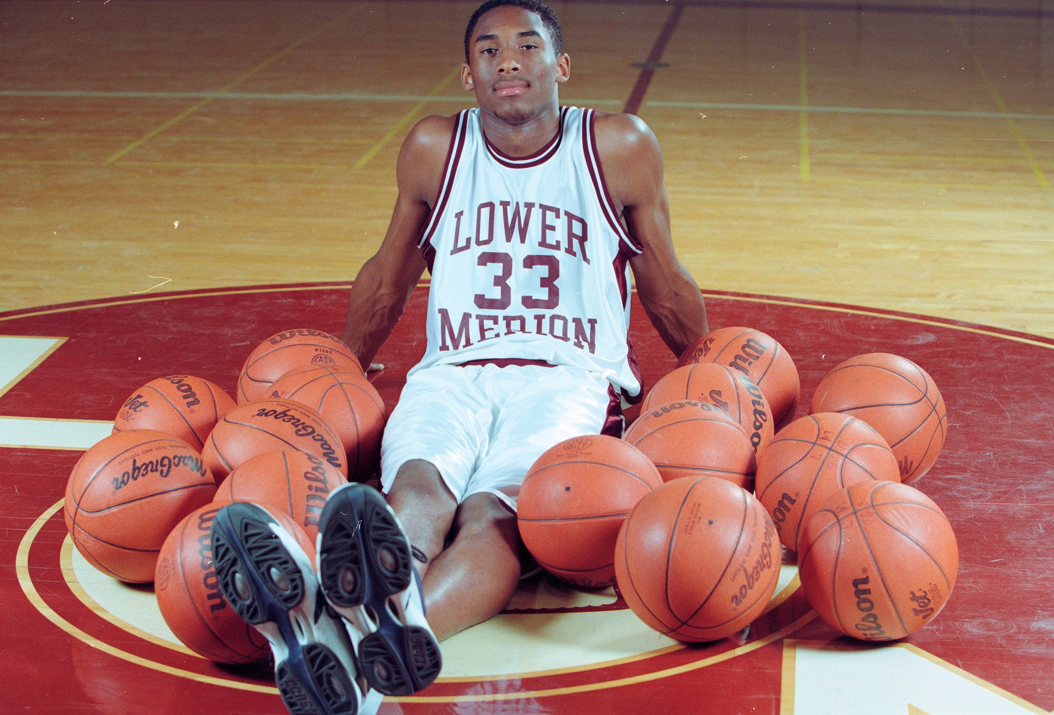 Kobe Bryant #33 Lower Merion High School Jersey  School jersey, Kobe bryant,  Kobe bryant high school