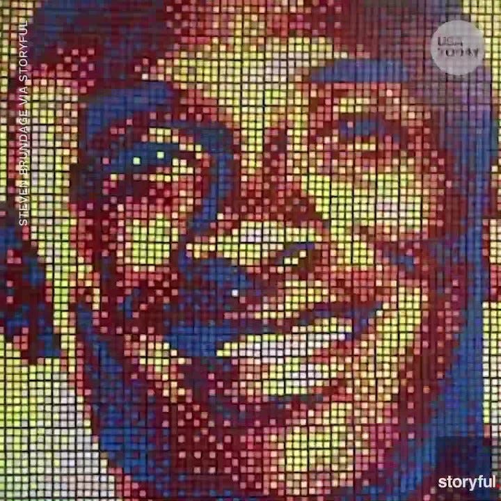 Kobe Bryant Fan Takes 20 Hours To Build Rubik S Cube Kobe Mural