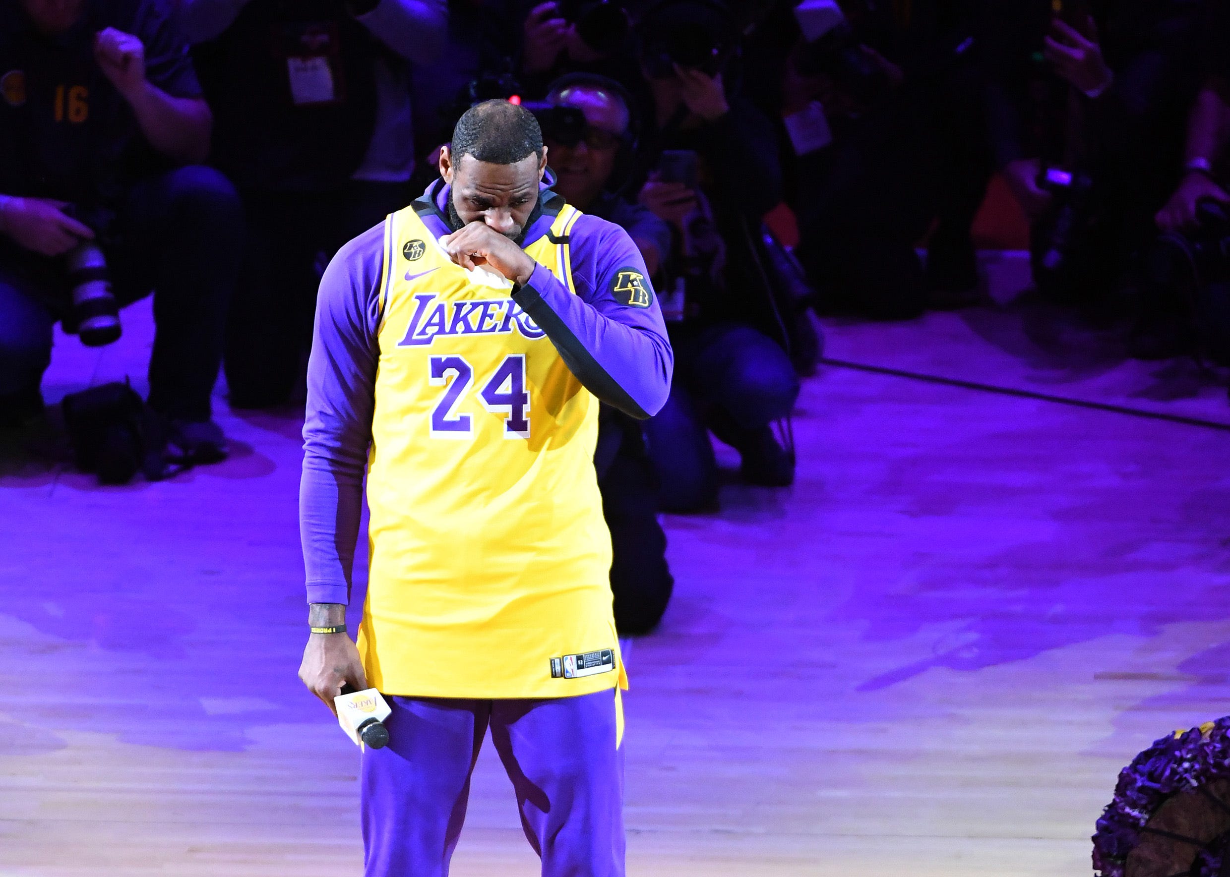 sweat lakers lebron james