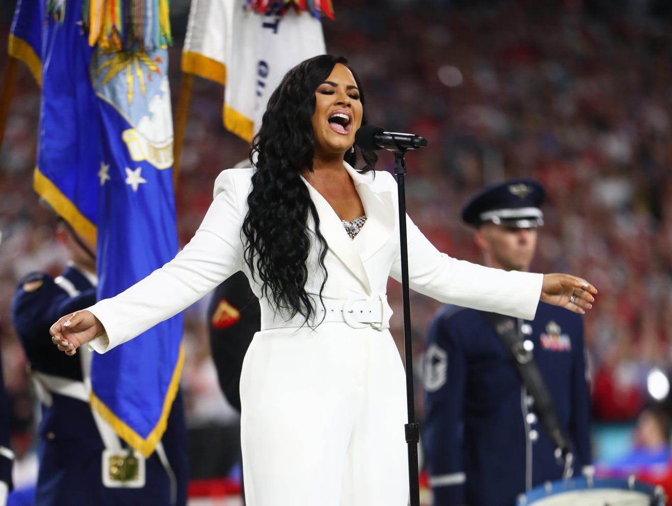 Demi Lovato's Super Bowl national anthem is pitchperfect