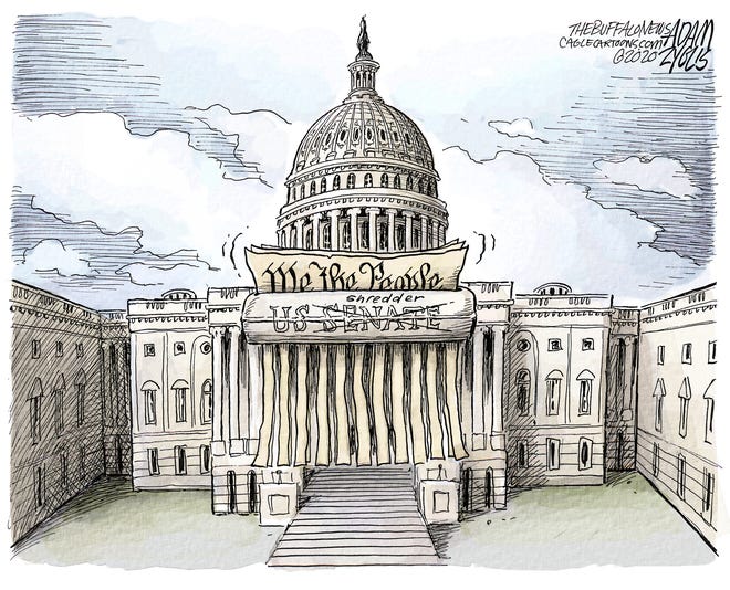 Senate as Constitution shredder.