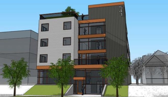 A four-story, 27-unit apartment building is planned for a site near Marquette University.