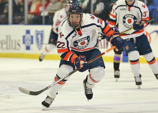 Donovan Ott is currently on a hot streak with the Utica College ice hockey team.