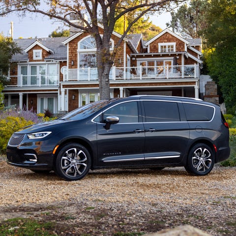 The new 2021 Chrysler Pacifica (shown here in the 