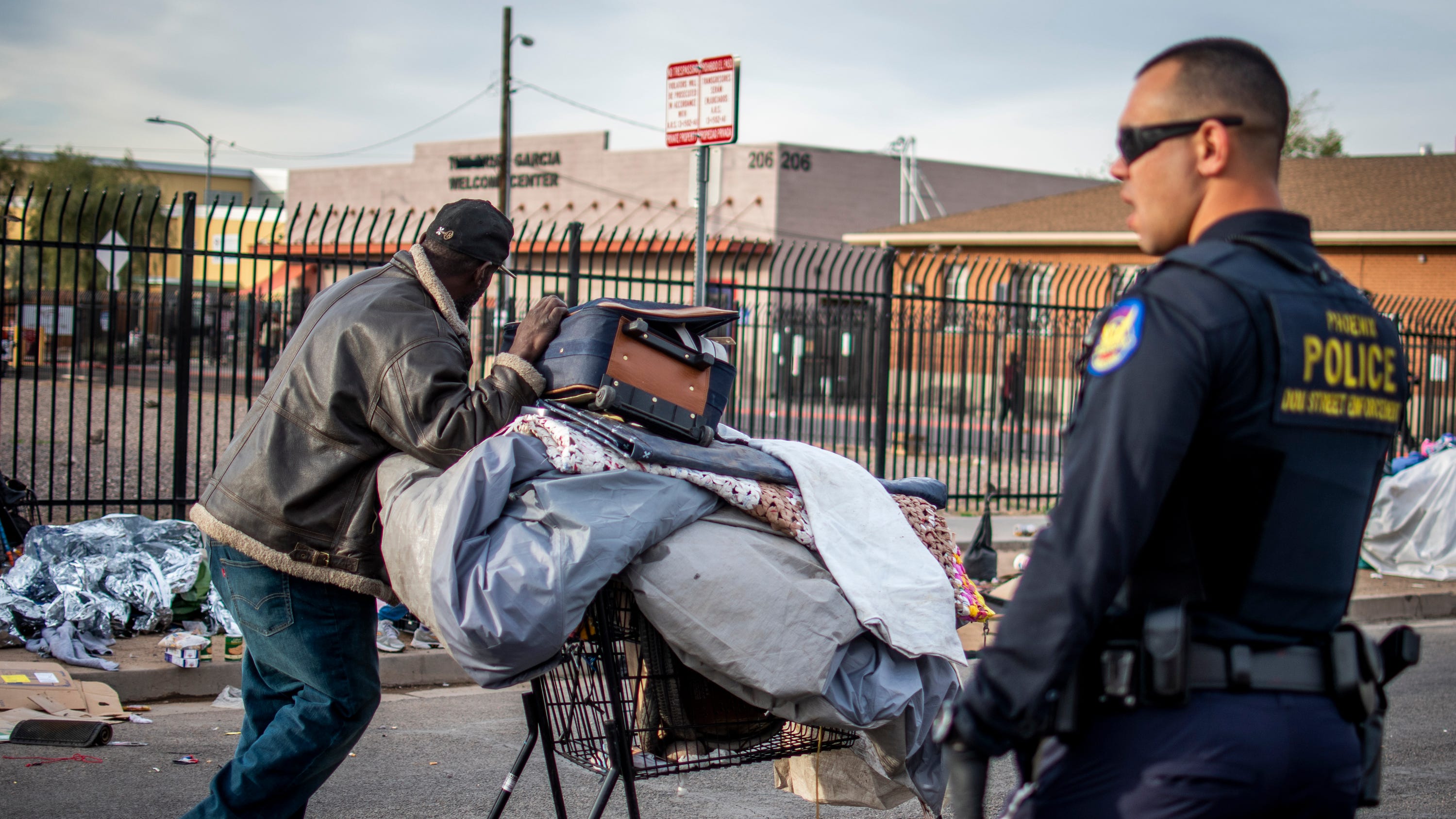 Homeless people say Phoenix Police throw away their belongings