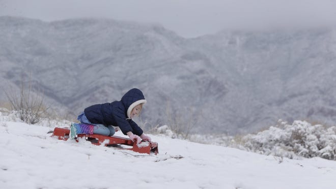 Snow Cold Weather Forecast For El Paso Las Cruces Region