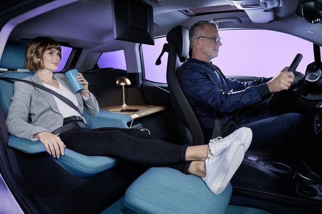 BMW's i3 Urban Suite envisions a future where cars are more like tiny hotel rooms.