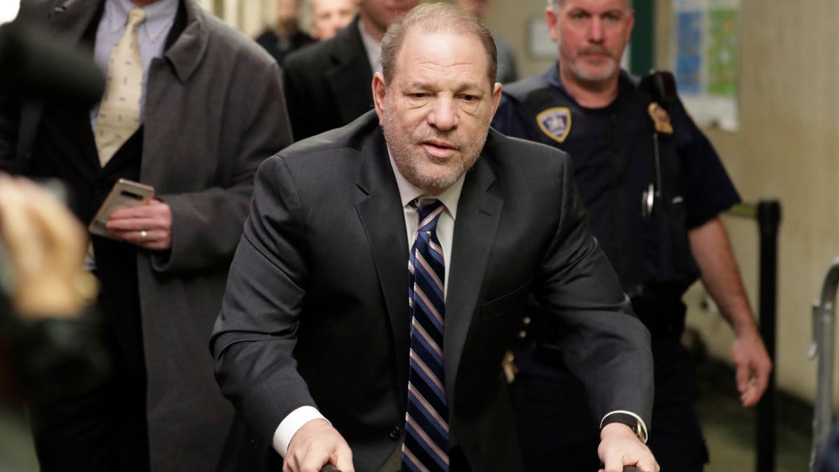 Harvey Weinstein arrives at courthouse for his sex-crimes trial in New York, Feb. 5, 2020.