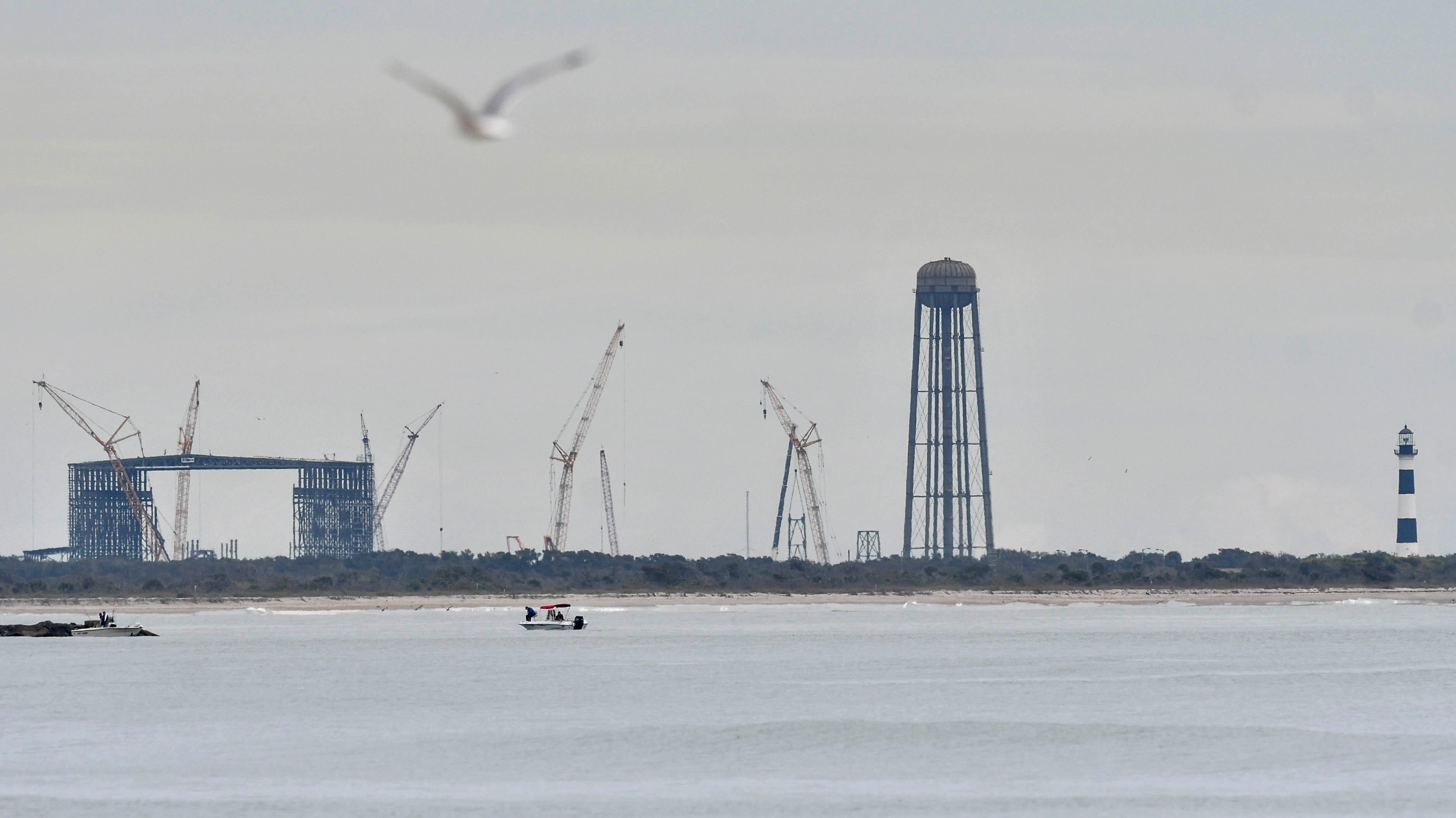 At Cape Canaveral, Blue Origin's water tower is one of the tallest