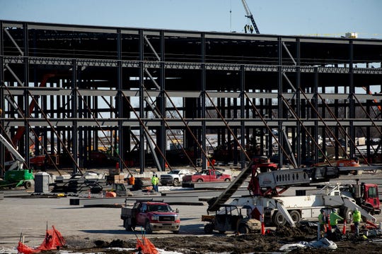 Amazon confirmed it was behind Project Bluejay while it was under construction on Thursday, Feb. 6, 2020, in Bondurant.