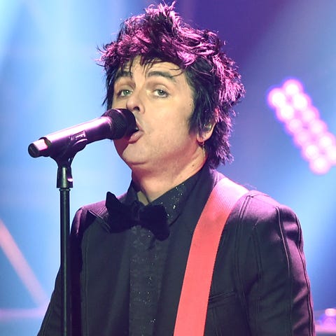 Billie Joe Armstrong of Green Day performing in Lo