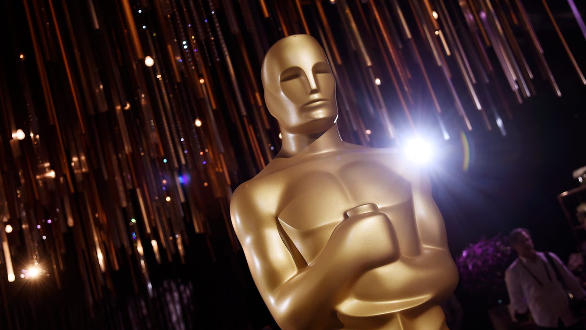 An Oscar statue stands inside the Governors Ball Press Preview for the 92nd Academy Awards at the Dolby Theatre, Friday, Jan. 31, 2020, in Los Angeles. The Academy Awards will be held at the Dolby Theatre on Sunday, Feb. 9. (AP Photo/Chris Pizzello) ORG XMIT: CACP102