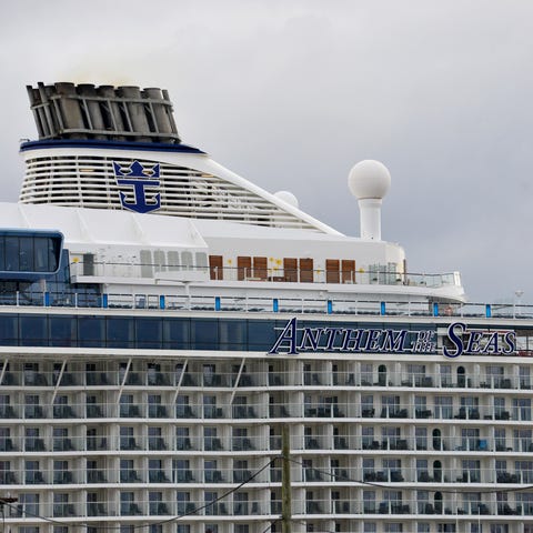 Royal Caribbean cruise ship docked at the Cruise S