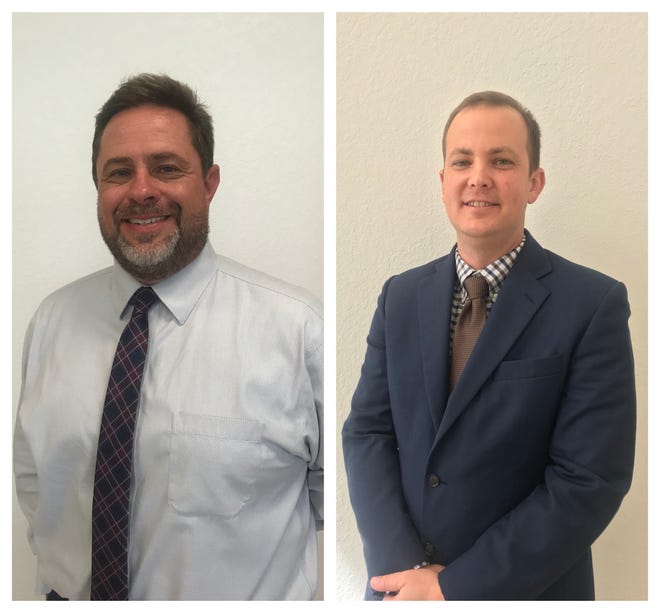 Scott Bass (left) and Richard Myhre (right) will serve as deputy superintendent and assistant superintendent for the Indian River County school district.