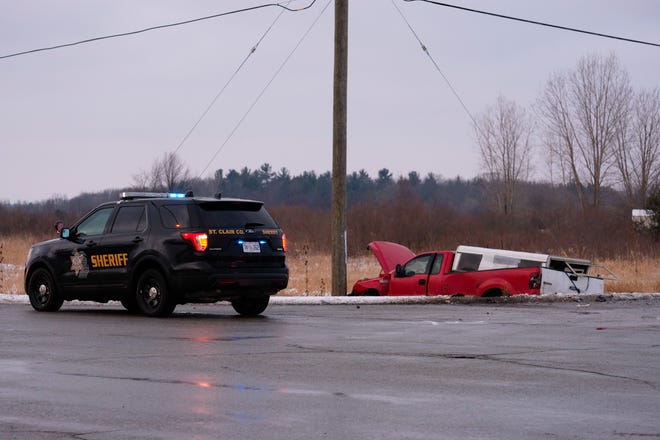 A two-vehicle crash in Kimball Township Monday morning resulted in serious injuries.