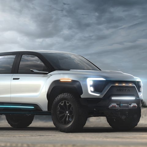 The Nikola Badger electric pickup truck.