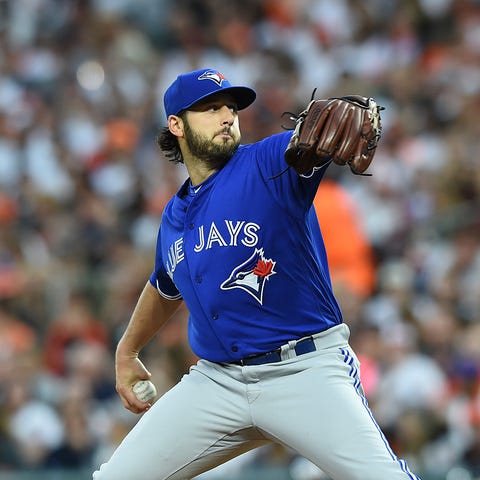 Mike Bolsinger pitched in 11 games for the Toronto