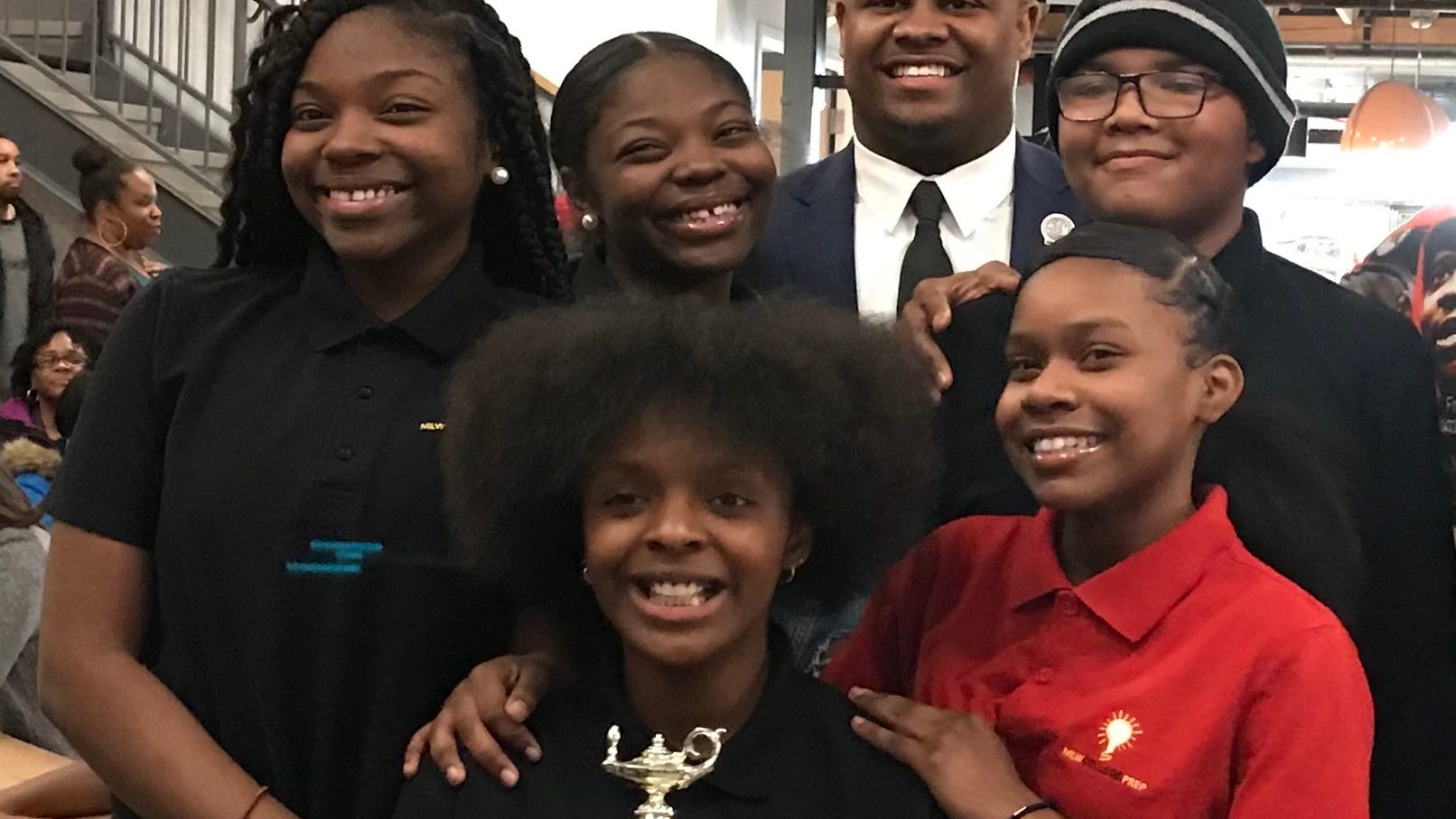 Milwaukee College Prep North team wins trophy for black history quiz