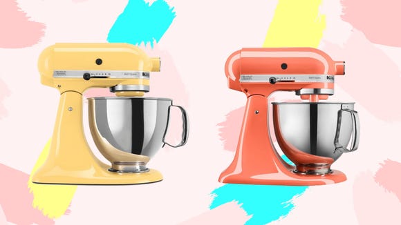 You can get the KitchenAid stand mixer in rare colors like majestic yellow and birds of paradise.