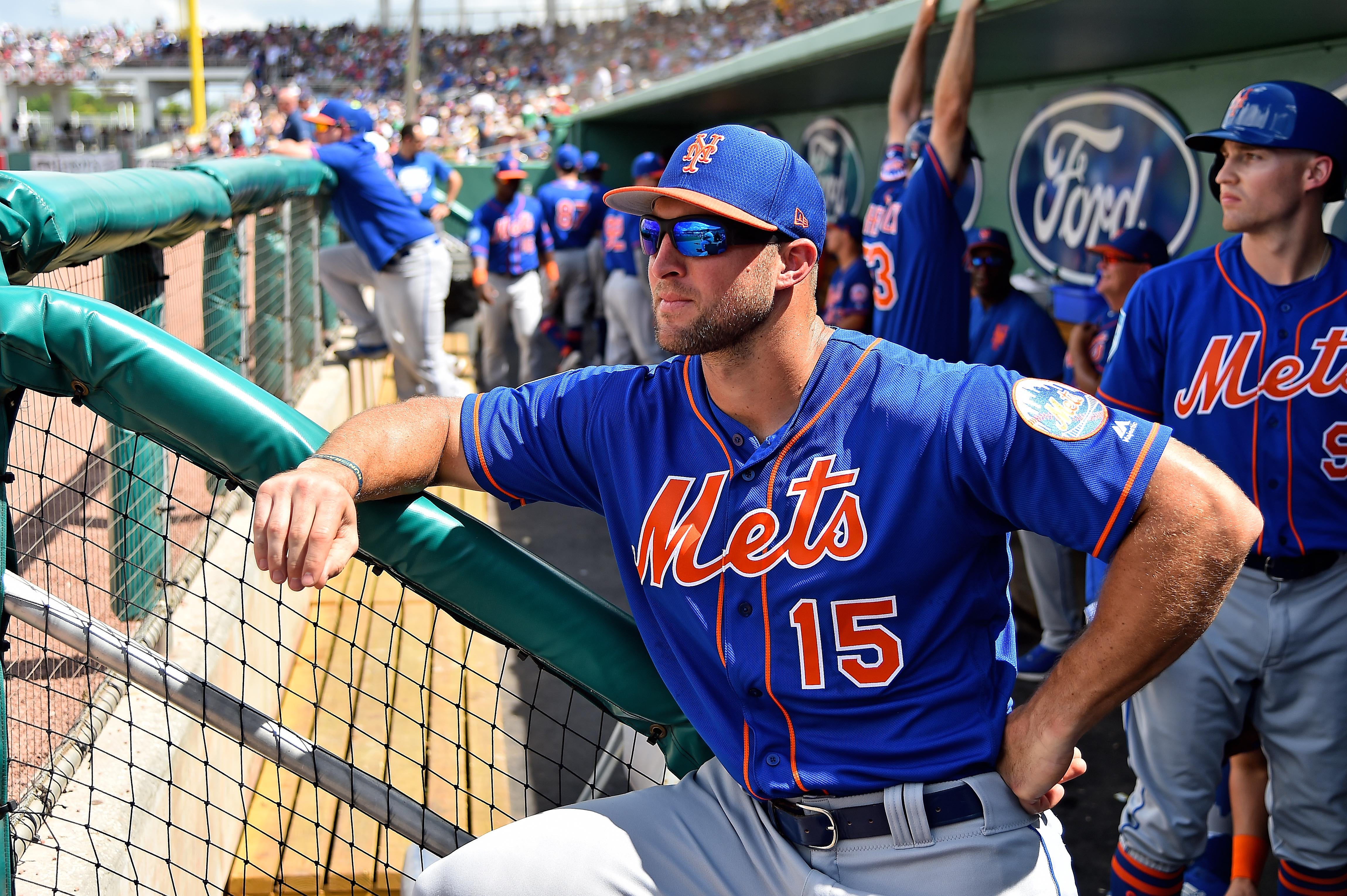 Skære tabe ristet brød Tim Tebow: Mets prospect 'won't give up' on MLB dream