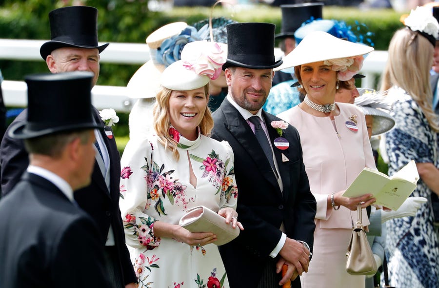 Peter and Autumn Phillips attend the third day of the annual Royal Ascot horse race meeting June 20, 2019. Peter Phillips, the eldest grandson of Queen Elizabeth II, and his wife are divorcing after 12 years of marriage.