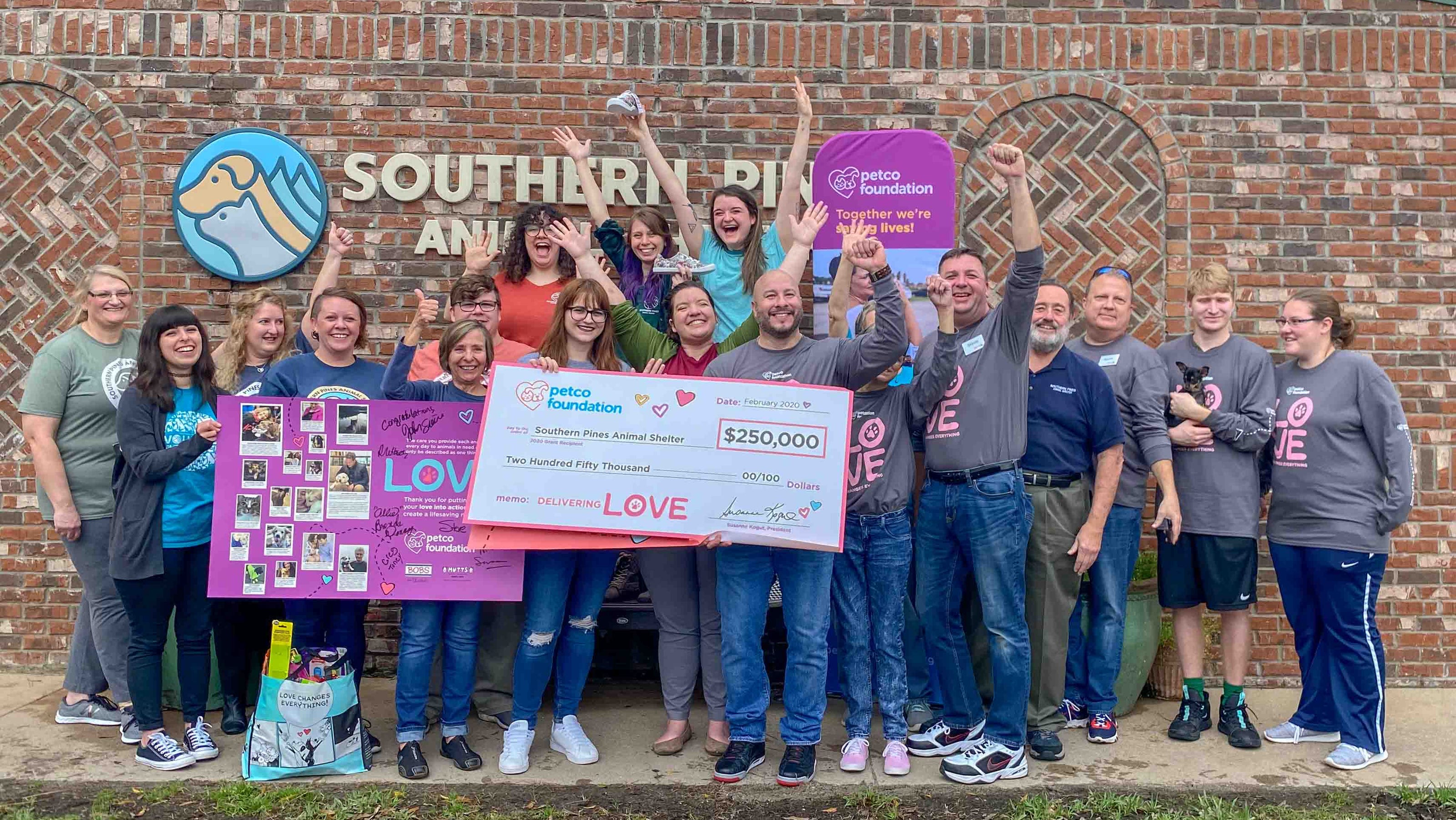 Petco Foundation gives $250,000 grant to Southern Pines Animal Shelter