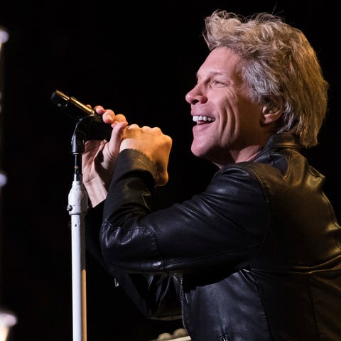 Jon Bon Jovi from the band Bon Jovi performs at Ma