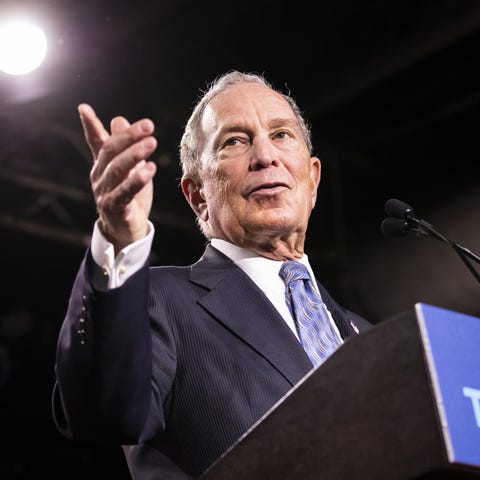 Democratic presidential candidate former New York 