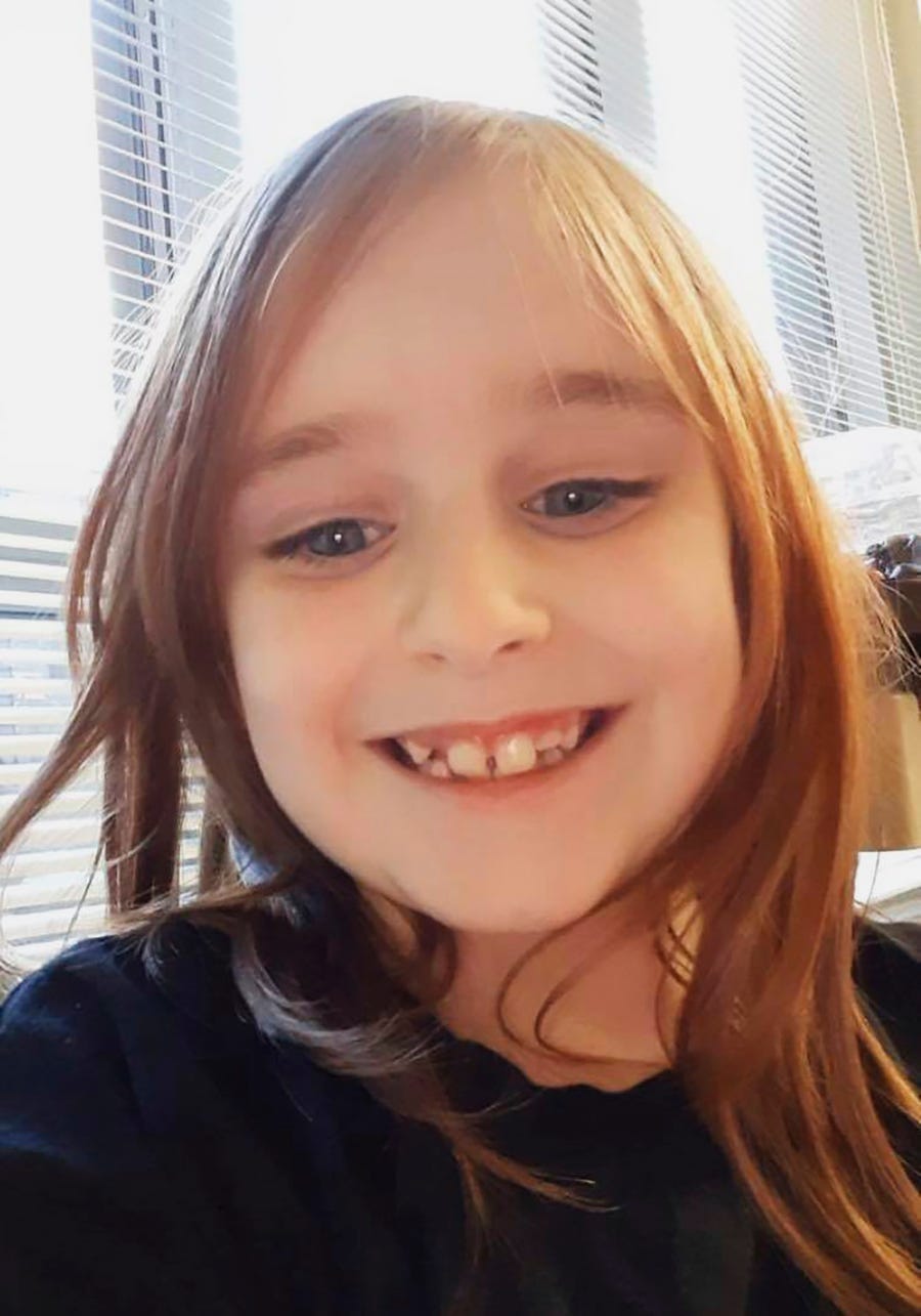 Faye Marie Swetlik, 6, went missing after she got  off a school bus near her home in South Carolina.
