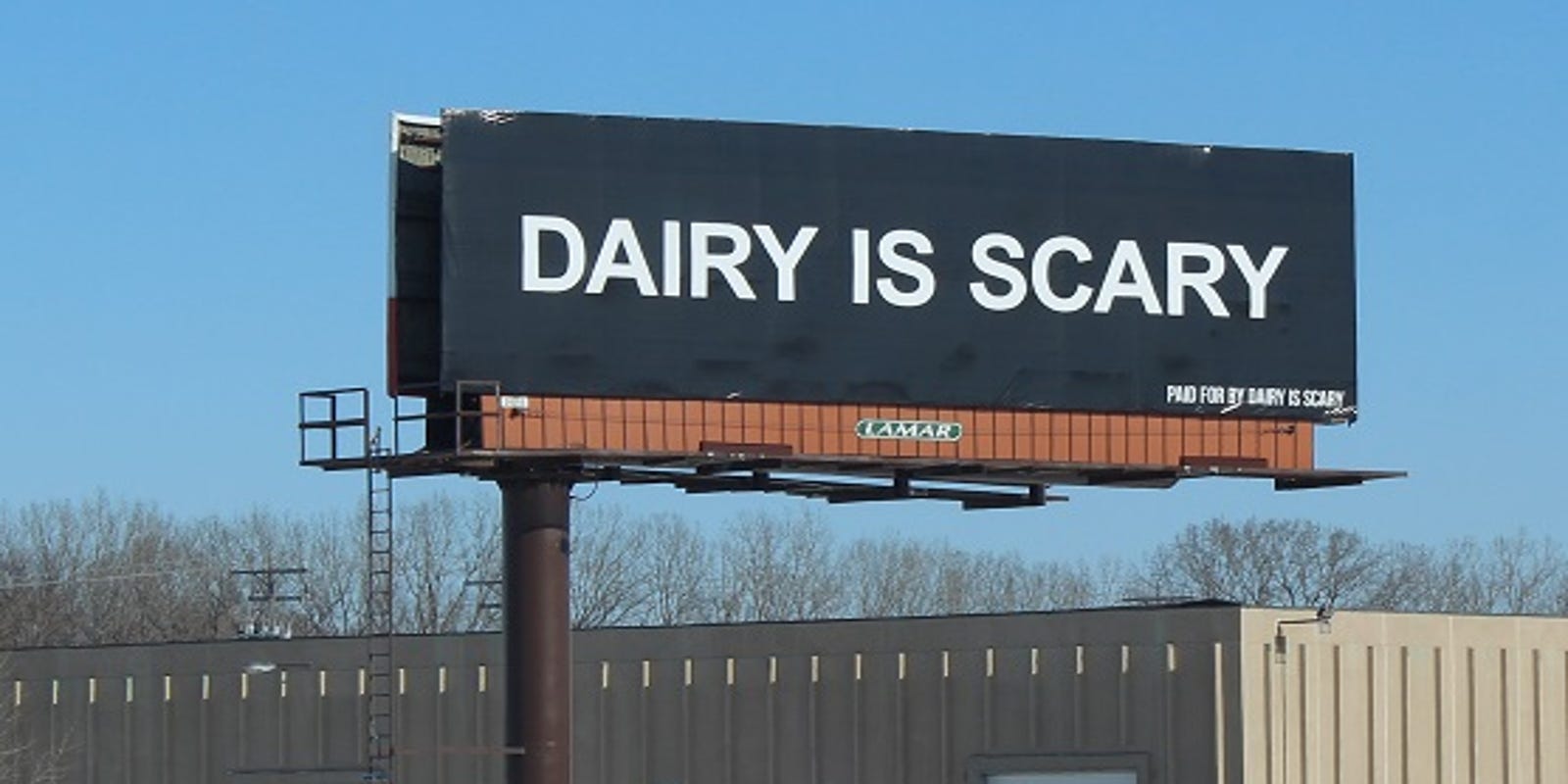 Dairy is Scary billboard draws pushback from milk, cheese producers