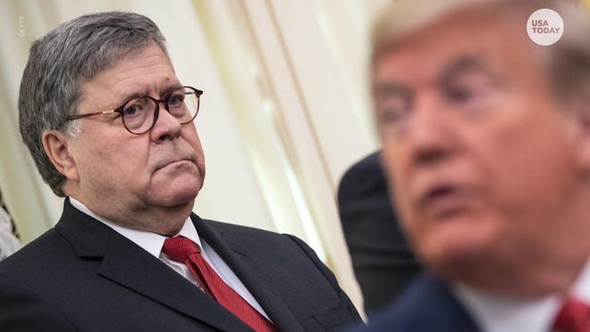 William Barr says President Trump's tweeting about criminal cases makes his job 'impossible'