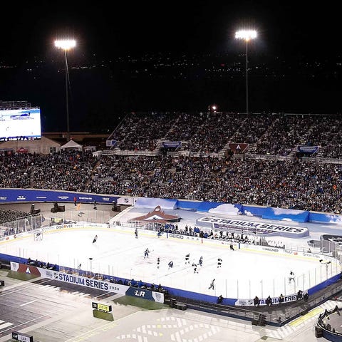 The NHL continued its Stadium Series Saturday nigh