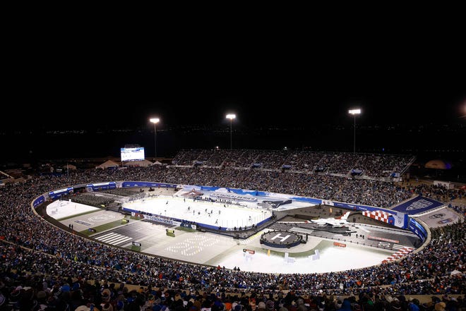 The NHL continued its Stadium Series Saturday night at  the U.S. Air Force Academy's Falcon Stadium in Colorado Springs with a game between the Los Angeles Kings and Colorado Avalanche.