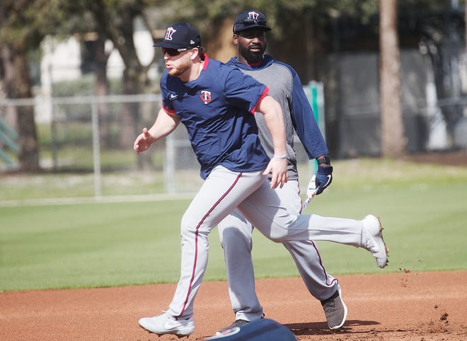 Tommy Watkins, a Riverdale graduate and first base coach for the Minnesota Twins coaches during spring training at the Lee County Sports Complex on Monday Feb/ 17, 2020. He has moved up through the coaching and playing ranks to land a spot on the major league team since last year.  