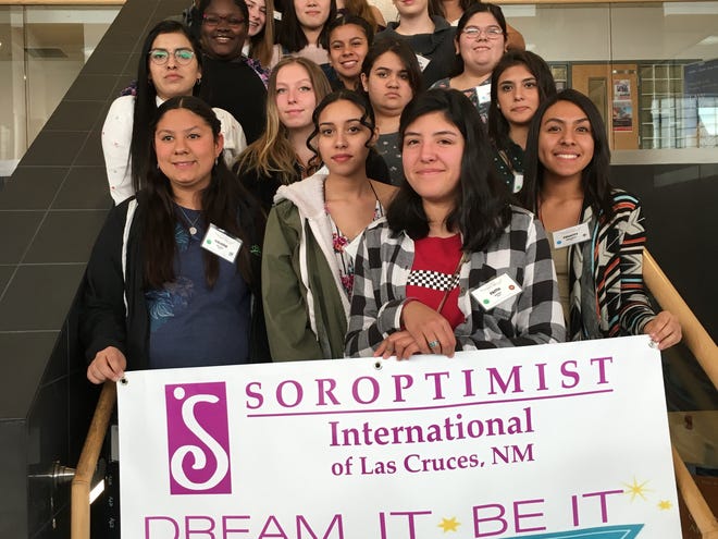 Thiry girls from 10 high schools in southern New Mexico and far-west Texas attended the 2020 Soroptimist Dream It Be Conference.
