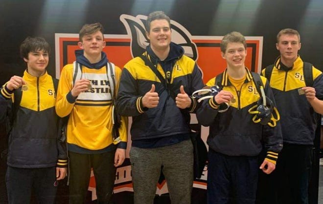 South Lyon wrestling will have five representatives in the MHSAA regional round on Feb. 22.