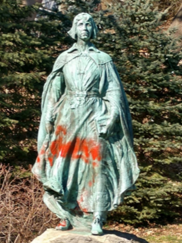 54th Massachusetts Regiment Statue Defaced