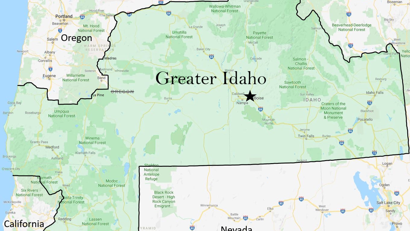 Oregon border petitioners try joining Idaho, leaving liberals