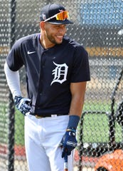 Tigers outfielder Victor Reyes hit .304 last season at both Triple A and with the Tigers.