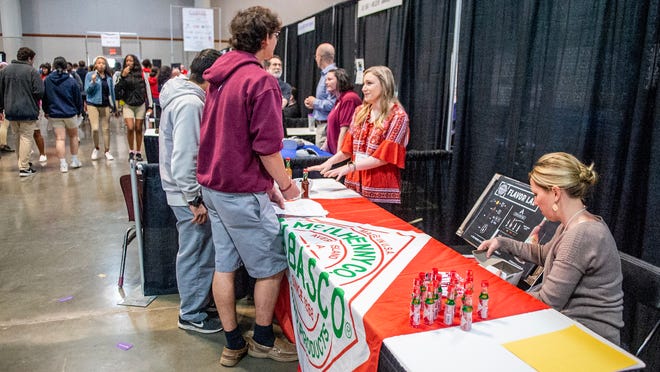 Thousands of high school students from around the Acadiana area explored potential job and higher education options at the 21st annual Career Connections expo at the Cajundome Convention Center Tuesday, Feb. 18, 2020.