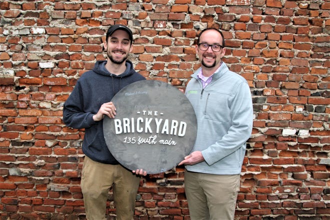 Entrepreneurs Alex Sheridan, left, and Luke Henry are ready to open The Brickyard on Main at 135 S. Main St. in downtown Marion. The event venue is scheduled to host a wedding show and open house from noon to 4 p.m. on Saturday, Feb. 22. Henry said 30 weddings are already booked at the venue this year. He noted that The Brickyard will offer other events, including live music and shows for kids.