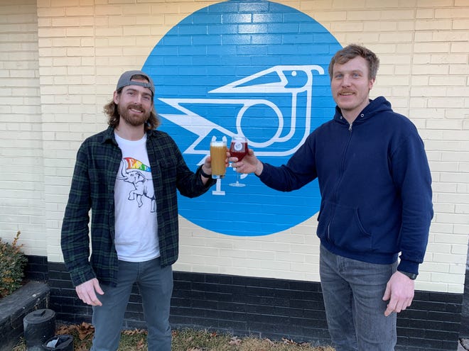 From left: Dayne Bartscht, managing partner of Eastern Market Brewing Co., and Michael Kelly, head brewer of Ferndale Project, outside Ferndale Project on Feb. 19, 2020.