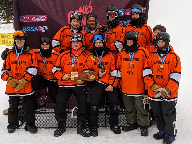 Brighton's boys won the Michigan High School Snowboard Association state championship.