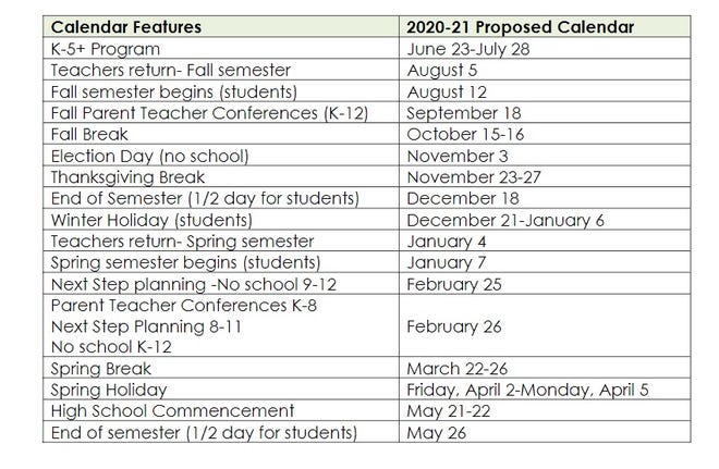 Las Cruces School Board Approves 2020 21 School Year Calendar 2021 calendar site nmsu edu