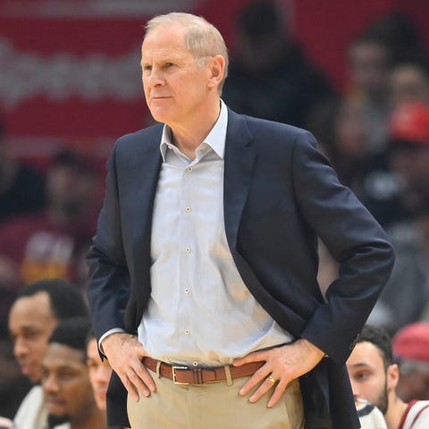 John Beilein during a January game between the Cav
