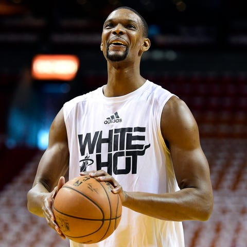 Chris Bosh is one of 13 players in NBA history to 