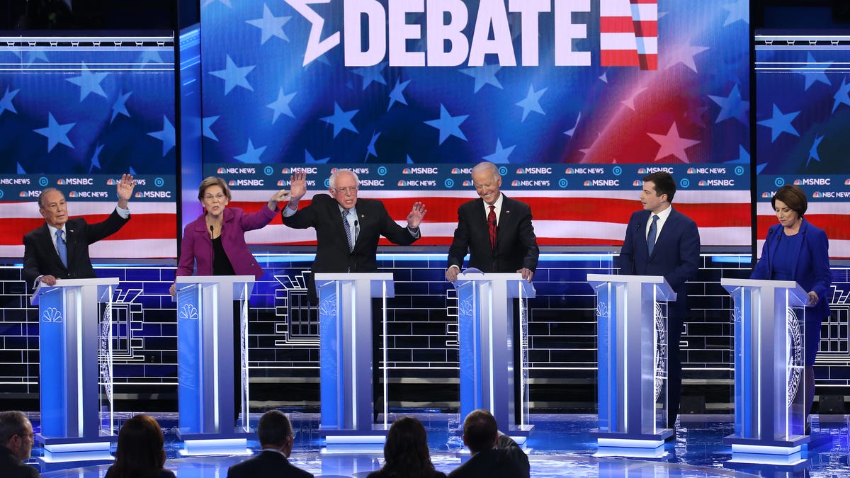 Democratic debate in Las Vegas on Feb. 19, 2020.