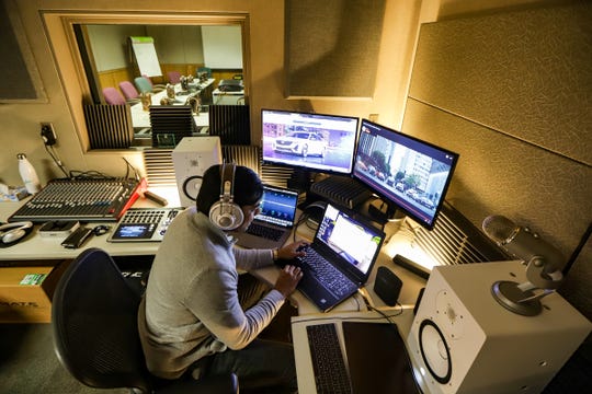 Jigar Kapadia is Cadillac's sound engineer. He is photographed working in the sound creation lab at the General Motors Proving Grounds on Friday in Milford.