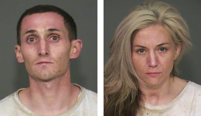Christian Propst, 27, and Margo Barre, 35, were arrested ob suspicion of theft Feb. 18, 2020, in Chandler.